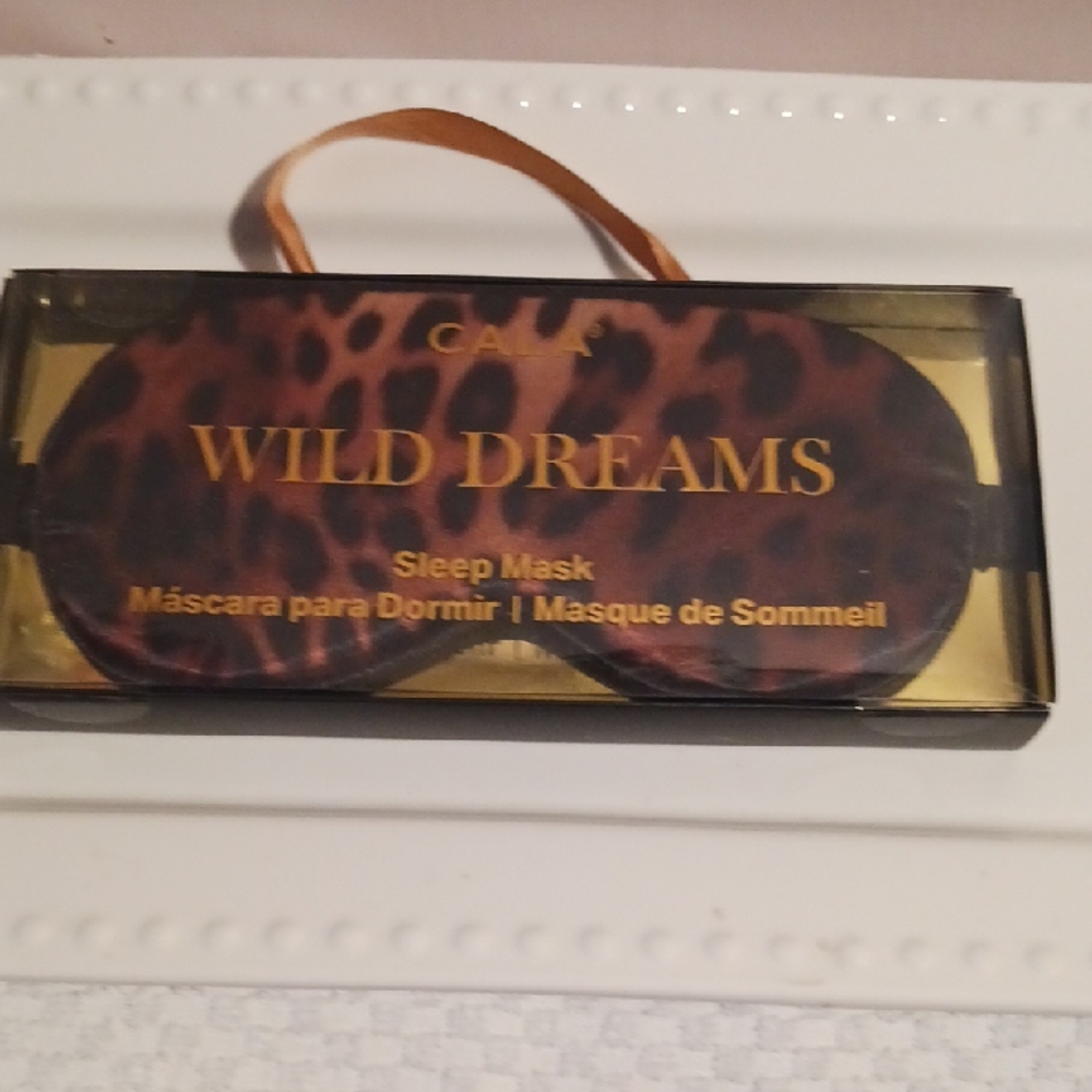 CALA ⚜️Wild Dreams Leopard Print Sleep Mask 🐆 Silky Soft ⚜️ Elastic Band